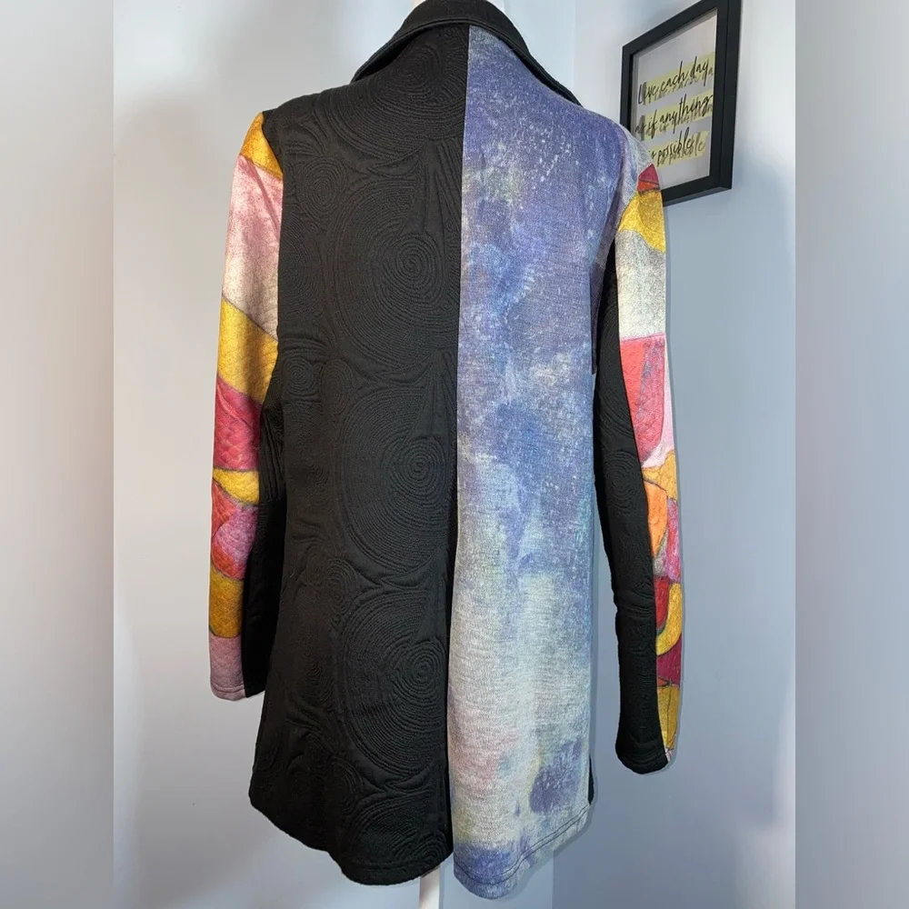 Violet Ruby Geometric Quilted Jacket - Picture 2 of 3